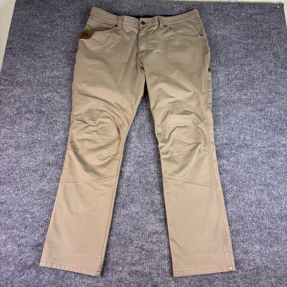 Wrangler Women’s Utility Work Pants Khaki Size 18x32 Carpenter Straight Leg